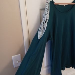Plus Size Teal Shirt